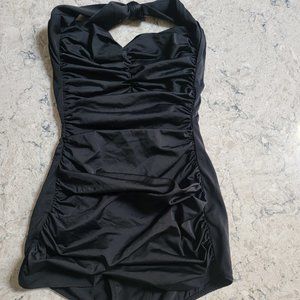 Black halter swimsuit size medium